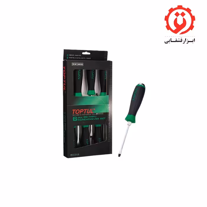 مجموعه پیچ گوشتی ضربه ای 6 عددی تاپ تول مدل GAAE0605