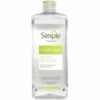 میسلار واتر سبز سیمپل مناسب پوست خشک و حساس حجم 400 میل Simple Micellar Cleansing Water