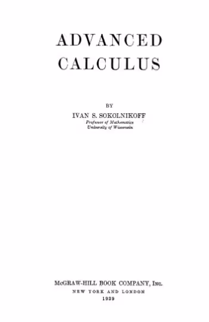 خرید و دانلود نسخه کامل کتاب Advanced Calculus