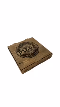 جعبه پیتزا دونفره چاپی فلکسو مدل 28*28*4 کارتن 100 عددی طاقدیس