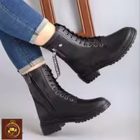نیم بوت زنانه بندی و زیپی NICE