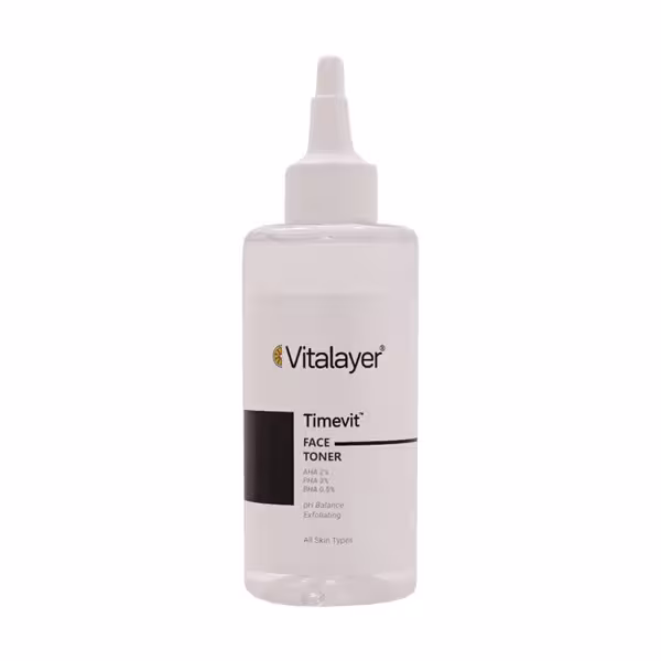 تونر صورت تایم ویت ویتالیر مناسب انواع پوست 200 میلی لیتر | Vitalayer Timevit Face Toner 200 Ml