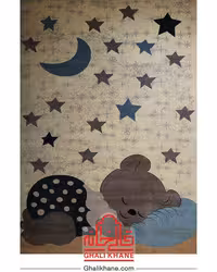 گلیم فرش ماشینی ساوین کد 4035 کرم