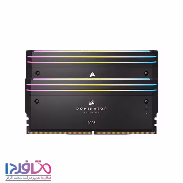 رم کورسیر دو کاناله 64 گیگابایت مدل DOMINATOR TITANIUM RGB فرکانس 6000 مگاهرتز