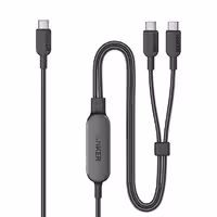 کابل شارژ و دیتا یک سر USB-C به دو سر USB-C انکر مدل A8895 طول 12 متر