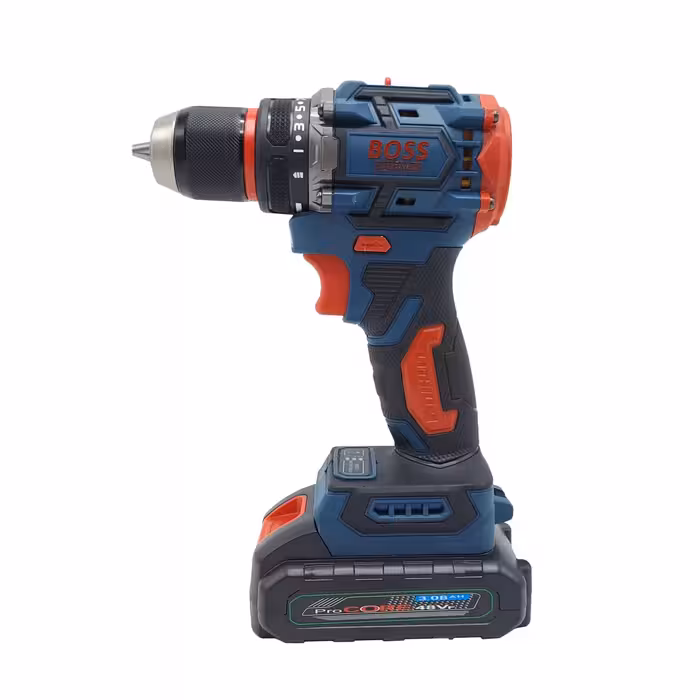 دریل پیچ گوشتی شارژی براشلس صنعتی باس مدل 48VF مجموعه 29 عددی