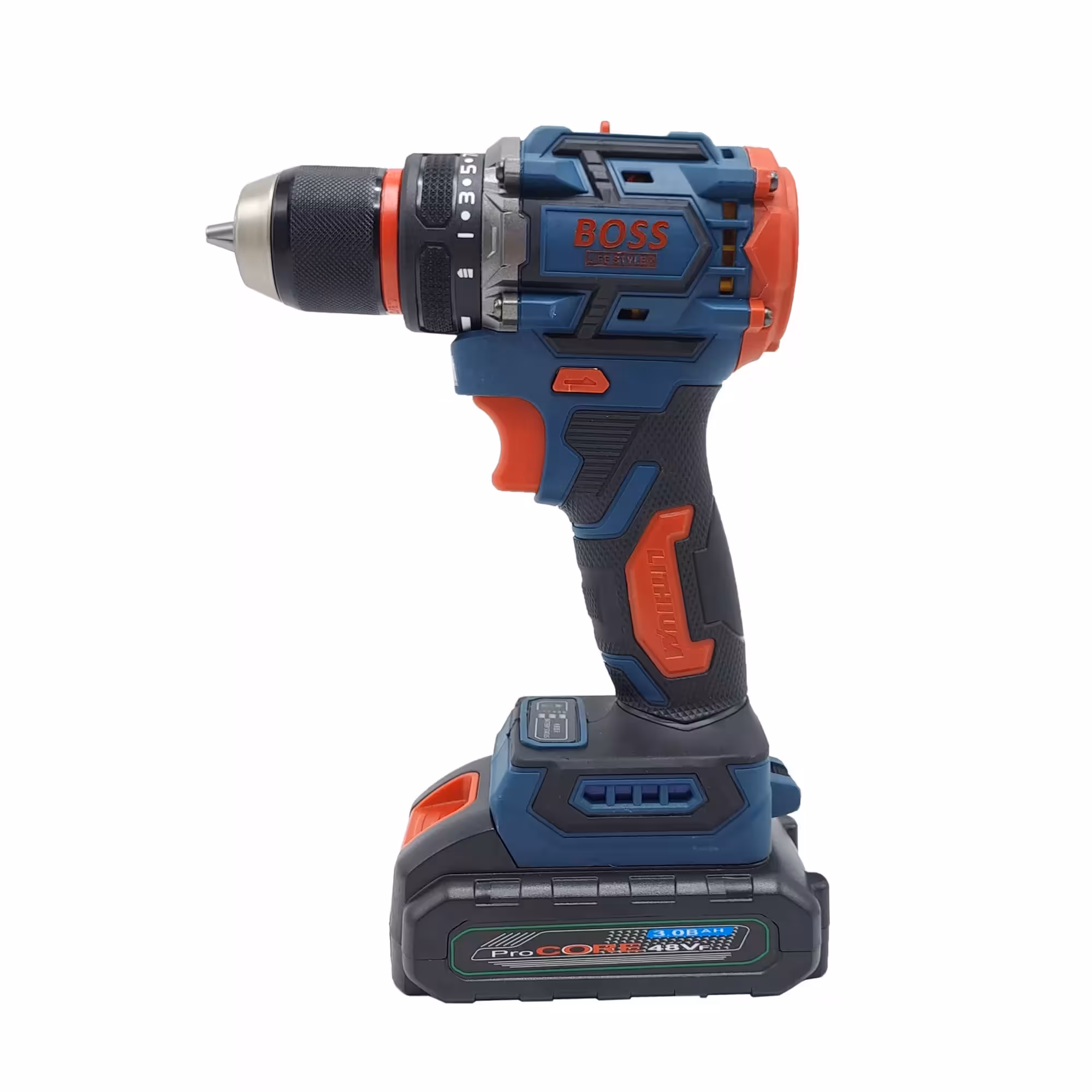 دریل پیچ گوشتی شارژی براشلس صنعتی باس مدل 48VF مجموعه 29 عددی