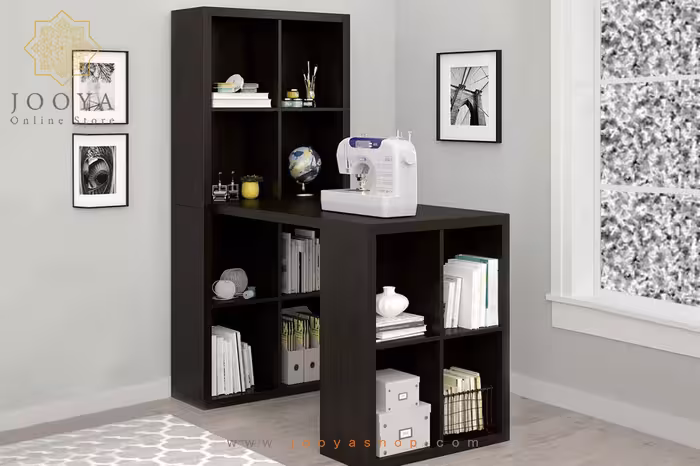 میز کامپیوتر و کتابخانه آنجلا مدل MC19