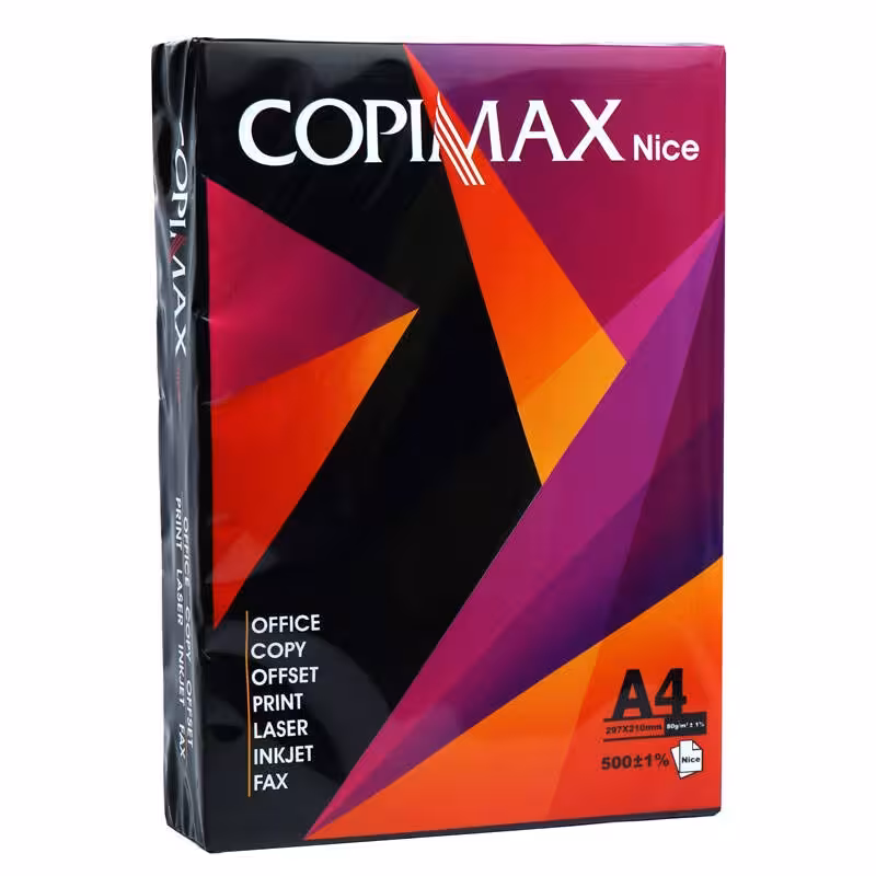 کاغذ A4 کپی مکس نایس 80 گرم بسته 500 عددی
