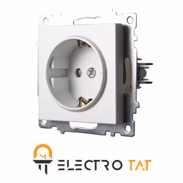 پریز برق ارت دار با محافظ کودک نستک مدل Evidente