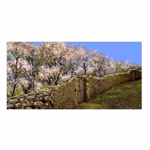 طرح منظره کوچه باغ بهاری کد 23103
