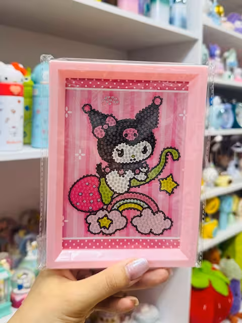 نقاشی الماسی قاب دار طرح کورومی 2