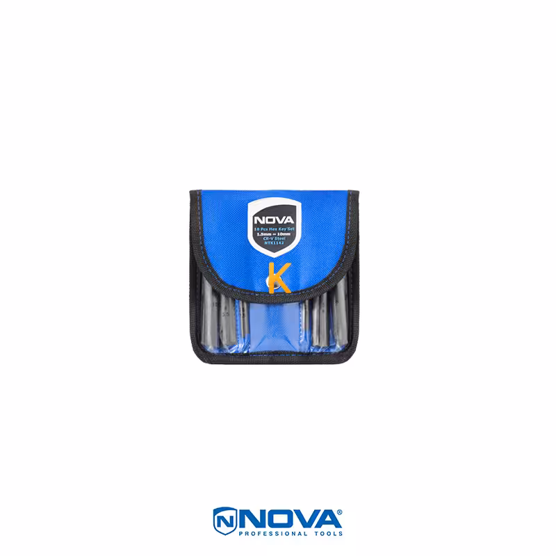 آلن شش گوش کیفی 10 عددی سایز کوتاه نووا