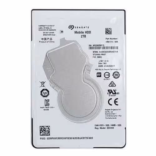 هارد دیسک لپ تاپ سیگیت مدل ظرفیت 2 ترابایت Seagate 2TB
