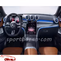 محافظ کامل کنسول و مانیتور بنز C CLASS 2024 به همراه محافظ دستگیره درب