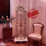 ثانیه سازان ساعت ایستاده 4 ستون طرح تاندوفر  انتیک اکرلیک  3424