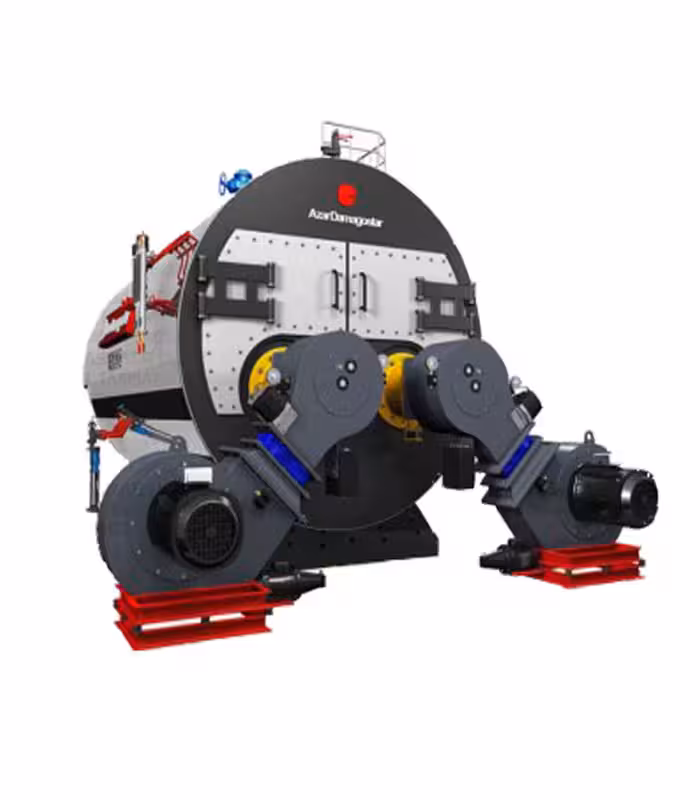 دیگ بخار سه پاس دوکوره آذر دماگستر مدل S.ADS-28000