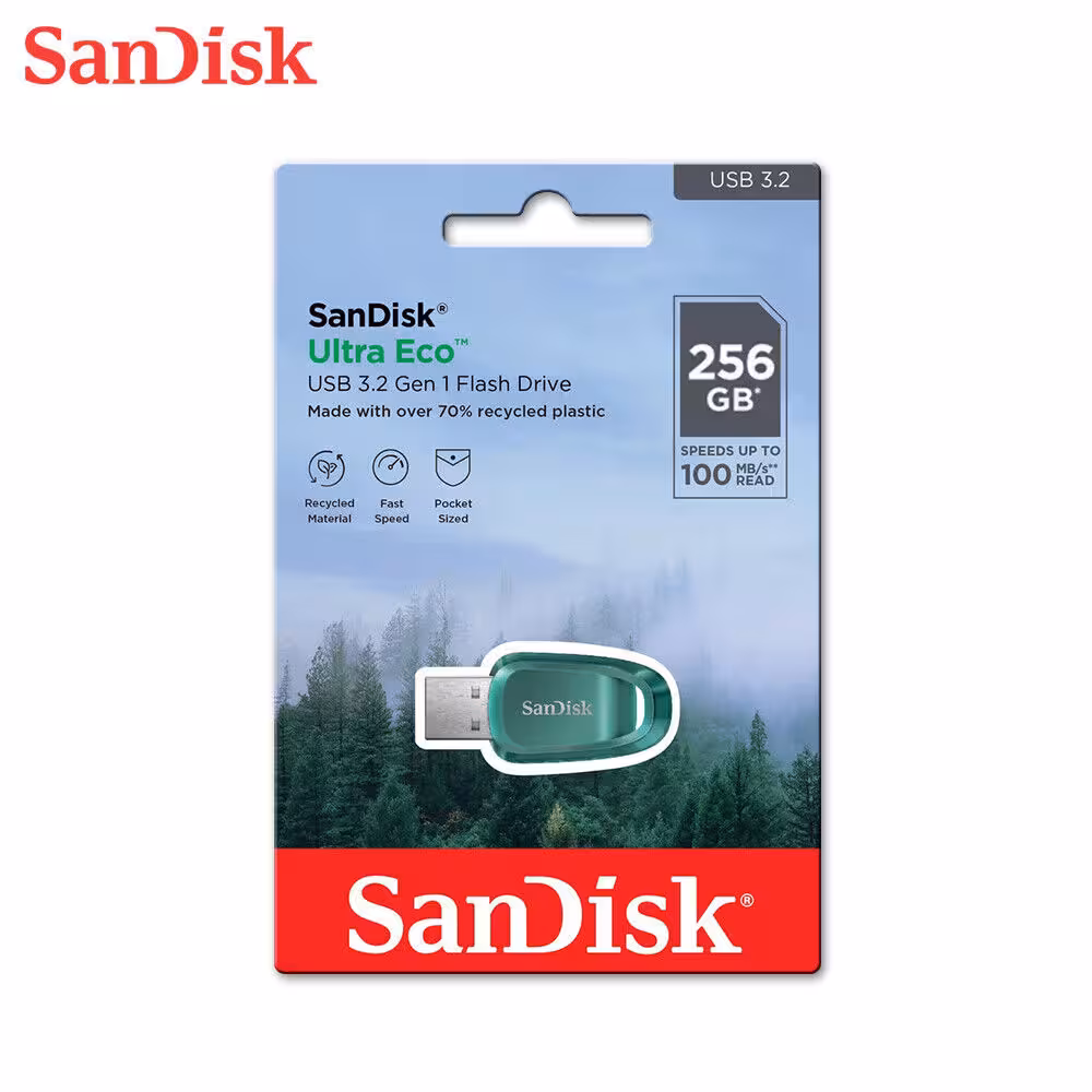 فلش 256 گیگ سن دیسک Sandisk Ultra Eco USB3.2