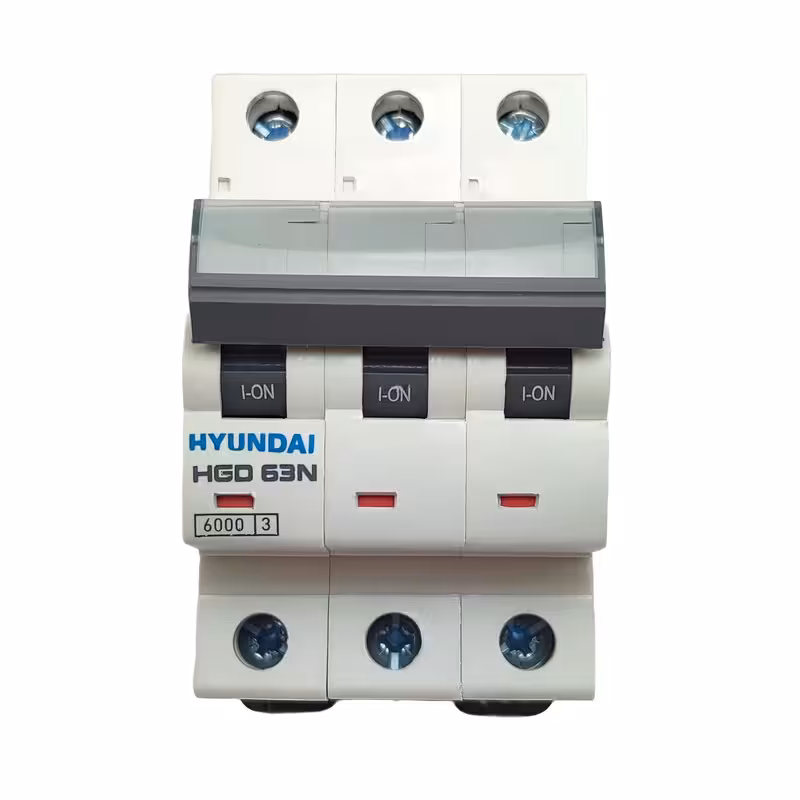 فیوز مینیاتوری سه فاز 50 آمپر هیوندای مدل HGD 63N
