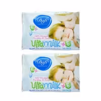 دستمال مرطوب کودک دافی مدل vita milk مجموعه 2 عددی