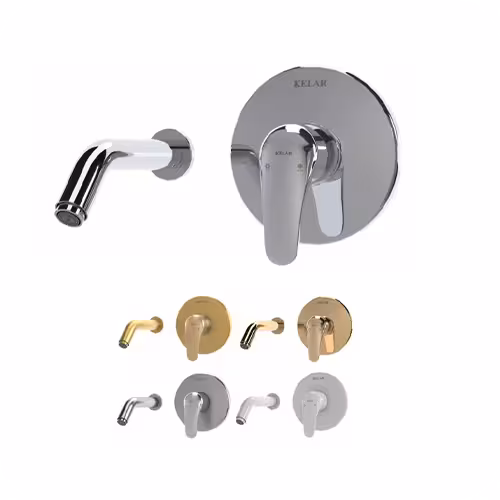 ملزومات شیر روشویی توکار کلار مدل فلور کلاسیک