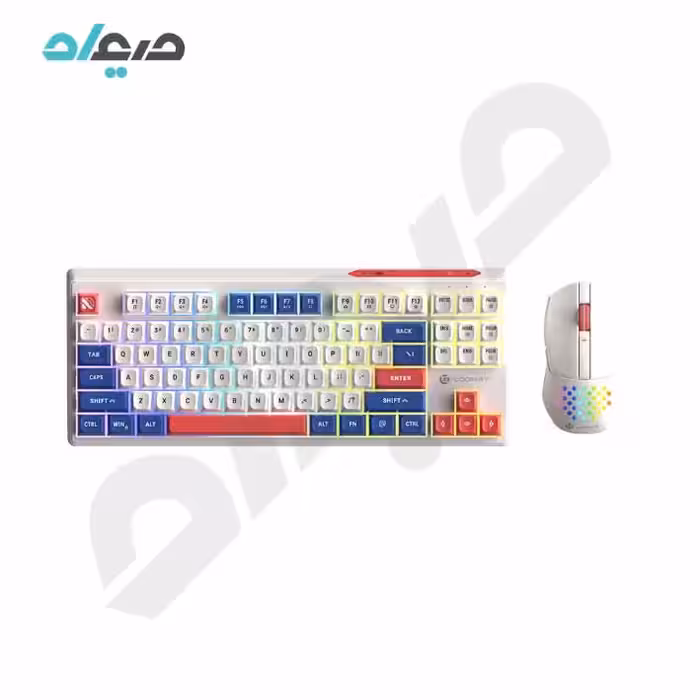 کیبورد ماوس بی‌سیم گیمینگ لاجی‌کی مدل KM329W