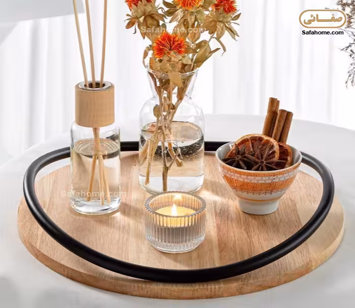سینی چوبی گرد