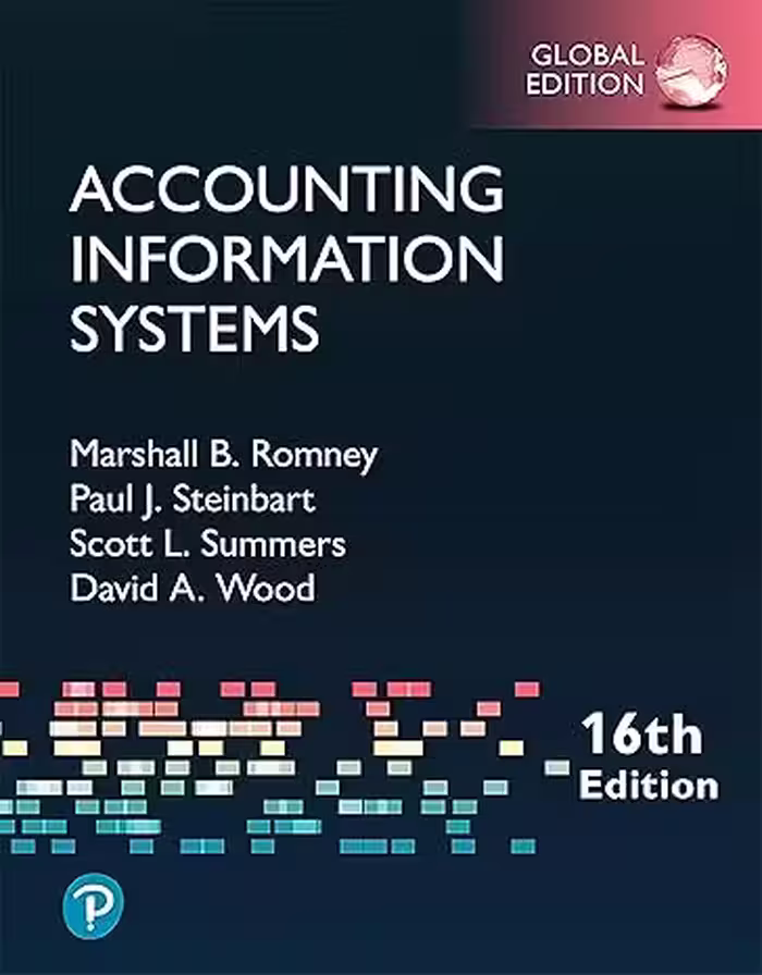 خرید و دانلود نسخه کامل کتاب Accounting Information Systems (16th Global Edition) -   Pdf