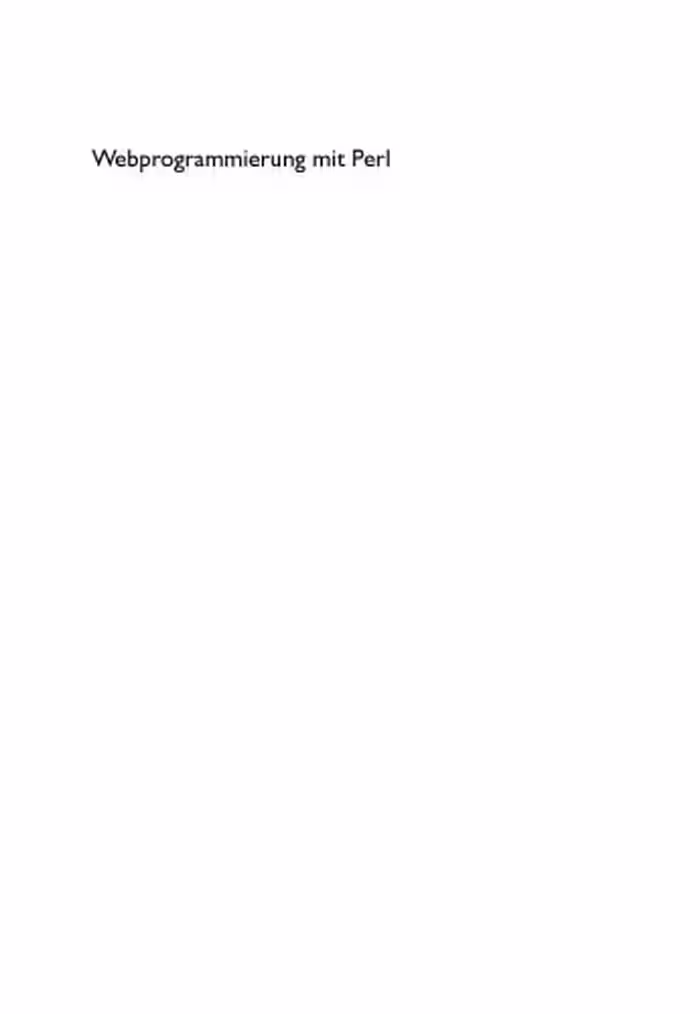خرید و دانلود نسخه کامل کتاب Webprogrammierung mit Perl