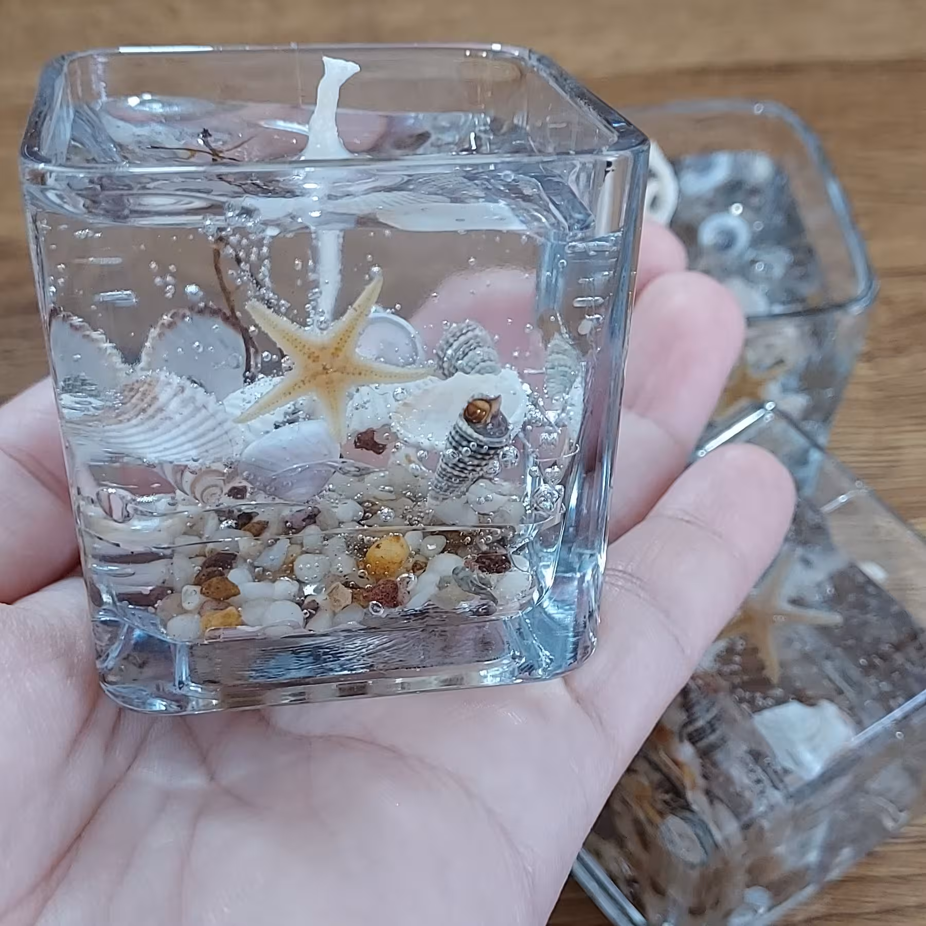 شمع ژله ای.طرح دریا