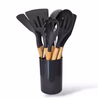 ست 12 تکه کفگیر و ملاقه سیلیکونی