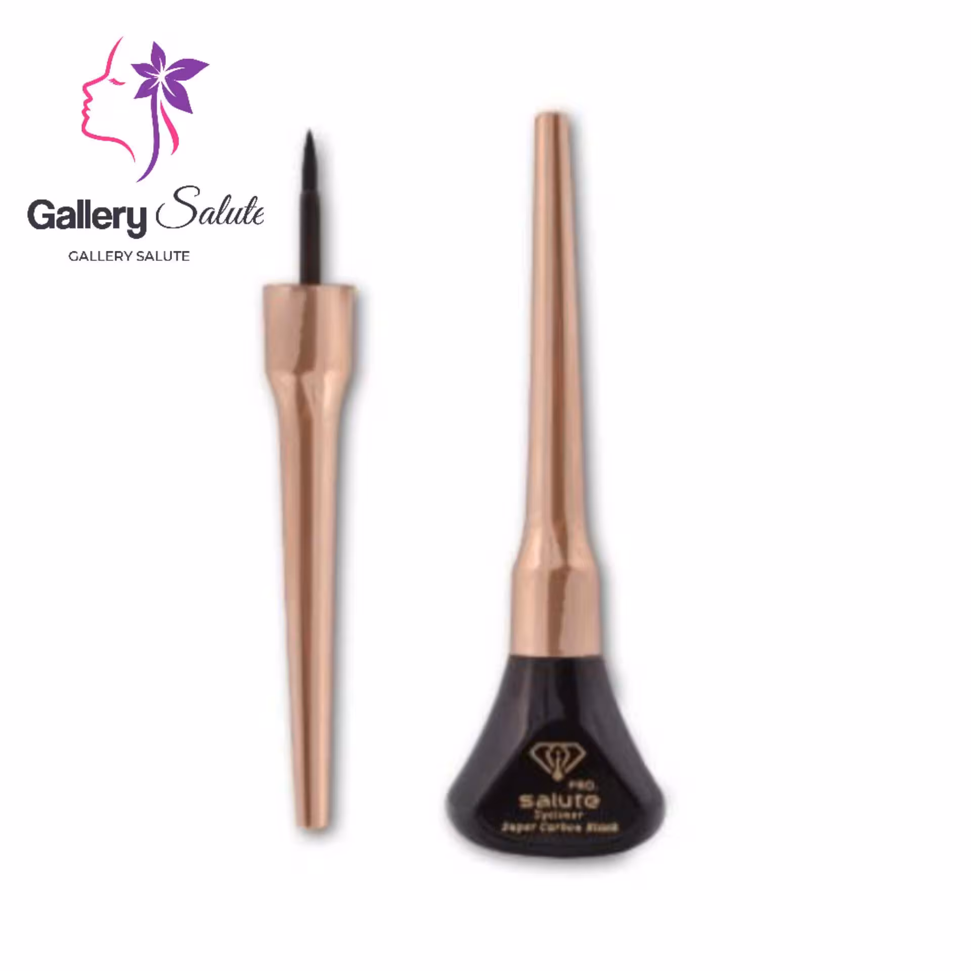 خط چشم ماژیکی سالوته هرمی فلت حجم 5 میل Salute Flat tip DM case Eyeliner 5 mil