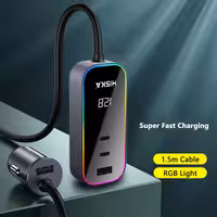 شارژر فندکی 120 وات هیسکا مدل HCC-328