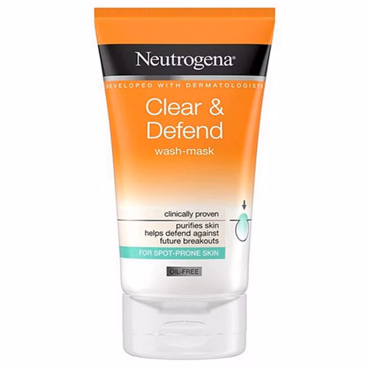 ماسک شوینده صورت نوتروژینا Neutrogena مدل Clear & Defend