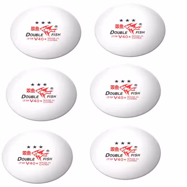 توپ پینگ پنگ دبل فیش مدل  V40 سه ستاره بسته 6 عددی | کالا مکس