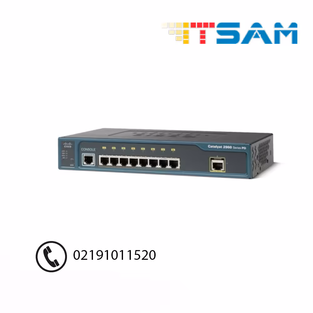 سوئیچ شبکه سیسکو 8 پورت WS-C2960PD-8TT-L