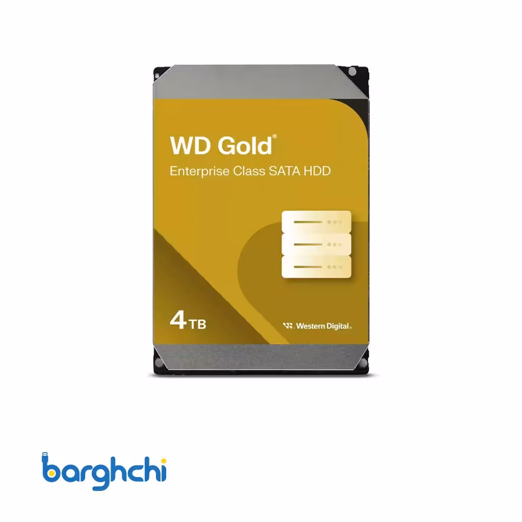 هارد دیسک وسترن دیجیتال Gold WD4004FRYZ 3.5 Inch ظرفیت 4 ترابایت