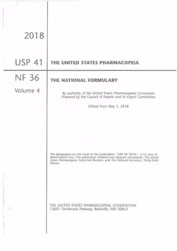 خرید و دانلود نسخه کامل کتاب U.S. Pharmacopeia National Formulary 2018: USP 41 NF 36