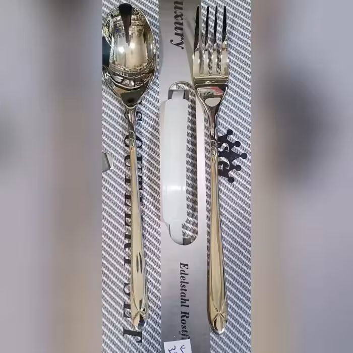 قاشق و چنگال غذاخوری 12 پارچه اس جی مدل 304m