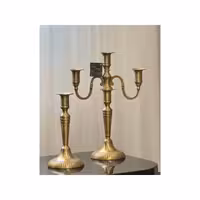 شمعدان برنجی سه شاخه 43414