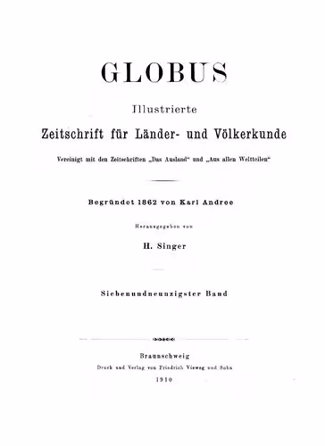 خرید و دانلود نسخه کامل کتاب Globus. Illustrierte Zeitschrift für Länder- und Völkerkunde