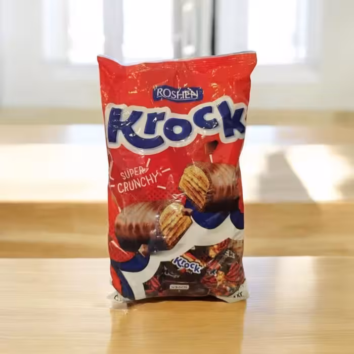 شکلات کروک روشن با خمیر بادام زمینی Krock