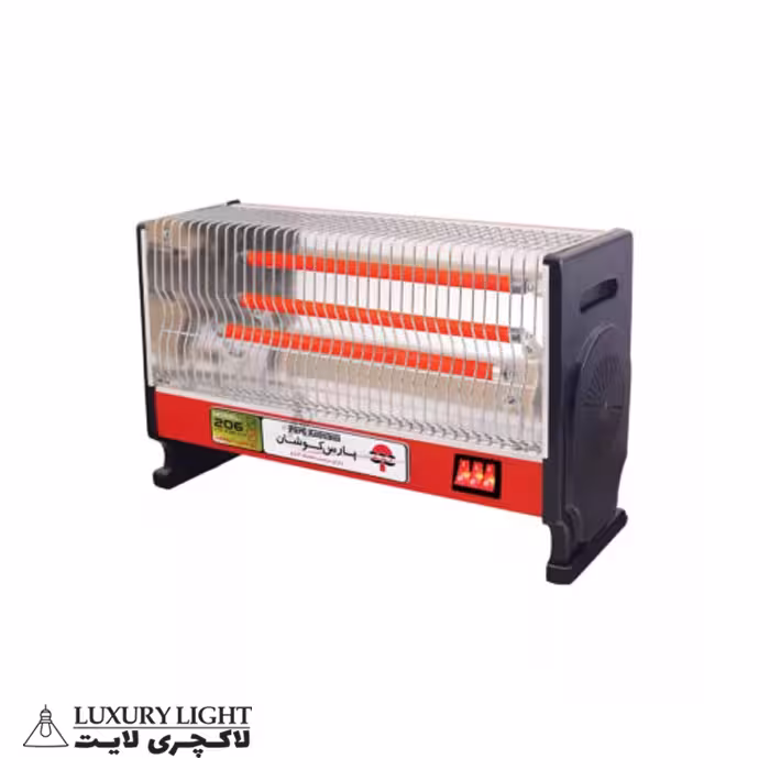 بخاری برقی 3 شعله 2000 وات پارس کوشان مدل بدون فن 206