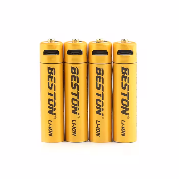 باتری نیم قلمی قابل شارژ بستون مدل LION ظرفیت 800 میلی آمپر بسته 4 عددی