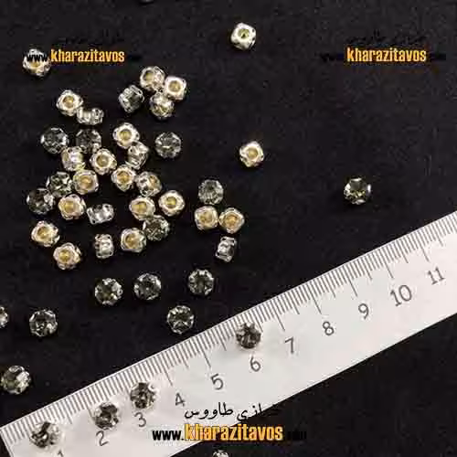 نگین پانچی سایز 35 بسته 50 عددی ( دودی )