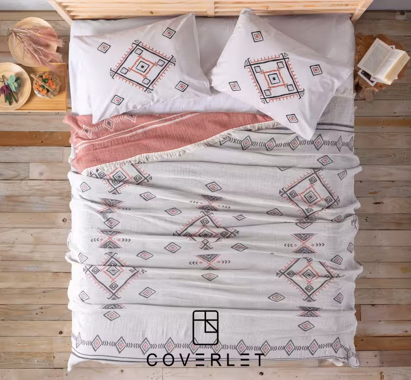 روتختی پیکه قهوه ای دونفره سنتی مدل Edwin