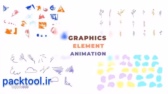 دانلود پروژه پریمیر المان متحرک موشن گرافیک Graphics Element Animation - پک تول