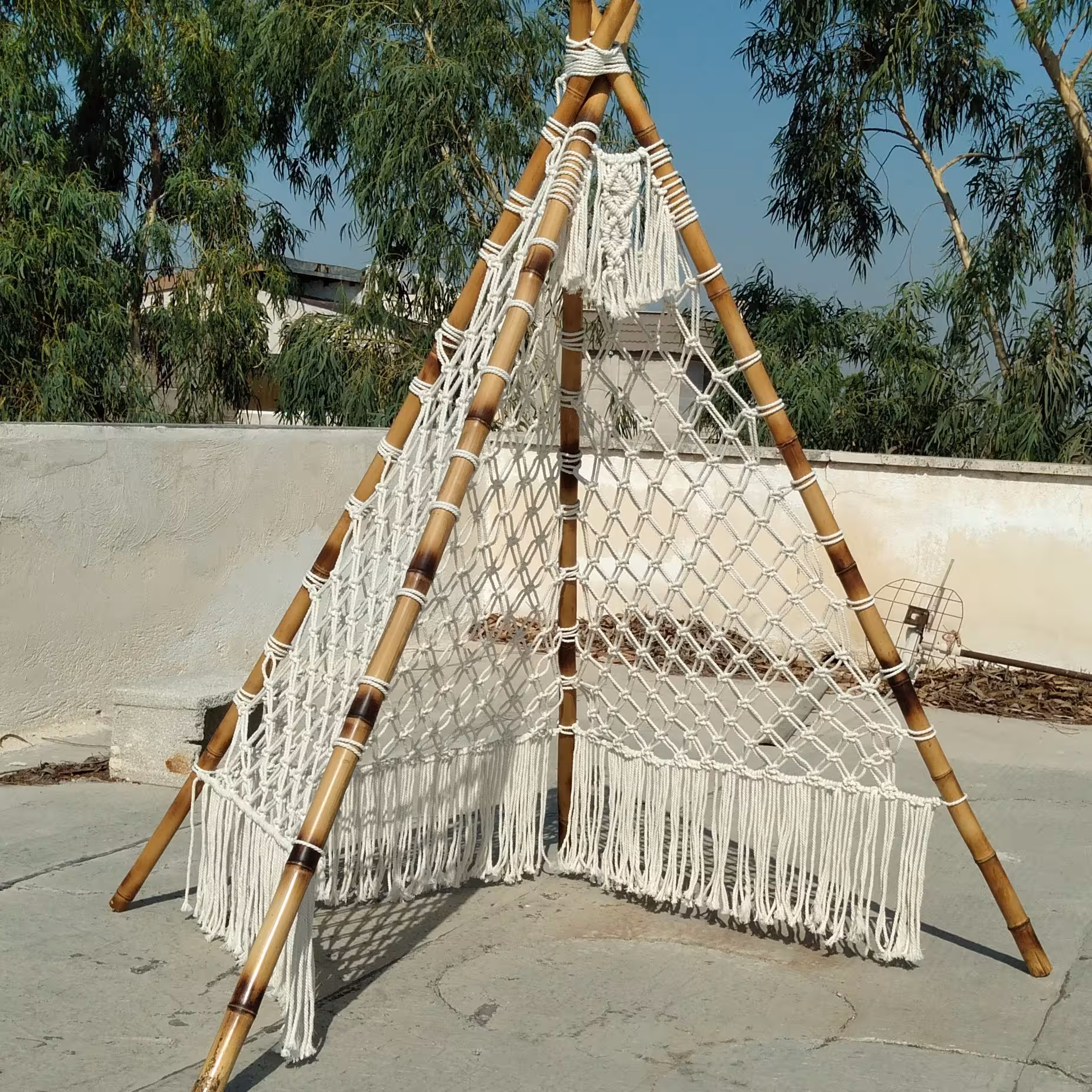 چادر  مکرومه سرخپوستی