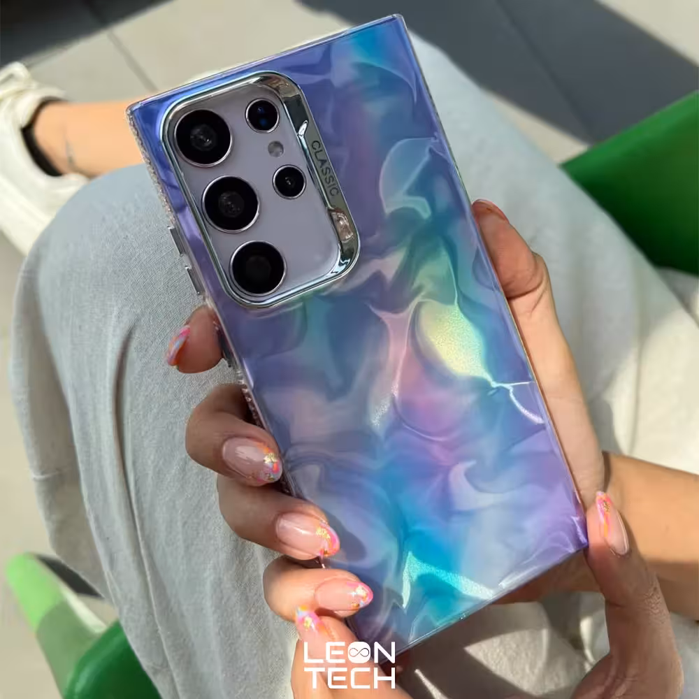 قاب رنگین کمان موجی برای آیفون 15 پرو مکس