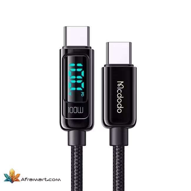 کابل USB-C به USB-C مک دودو مدل CA-882 طول 1.2متر توان 100 وات